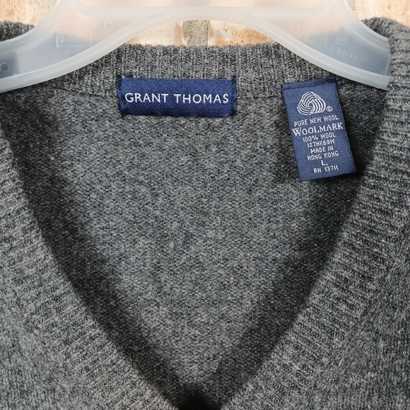 Grant Thomas wool sweater Sz L - Picture 3 of 5